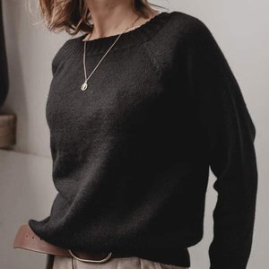100 alpaca wool sweater, organic women's jumper, alpaca soft sweater, knit woollen pullover, alpaca knitted basic sweater,gift for her